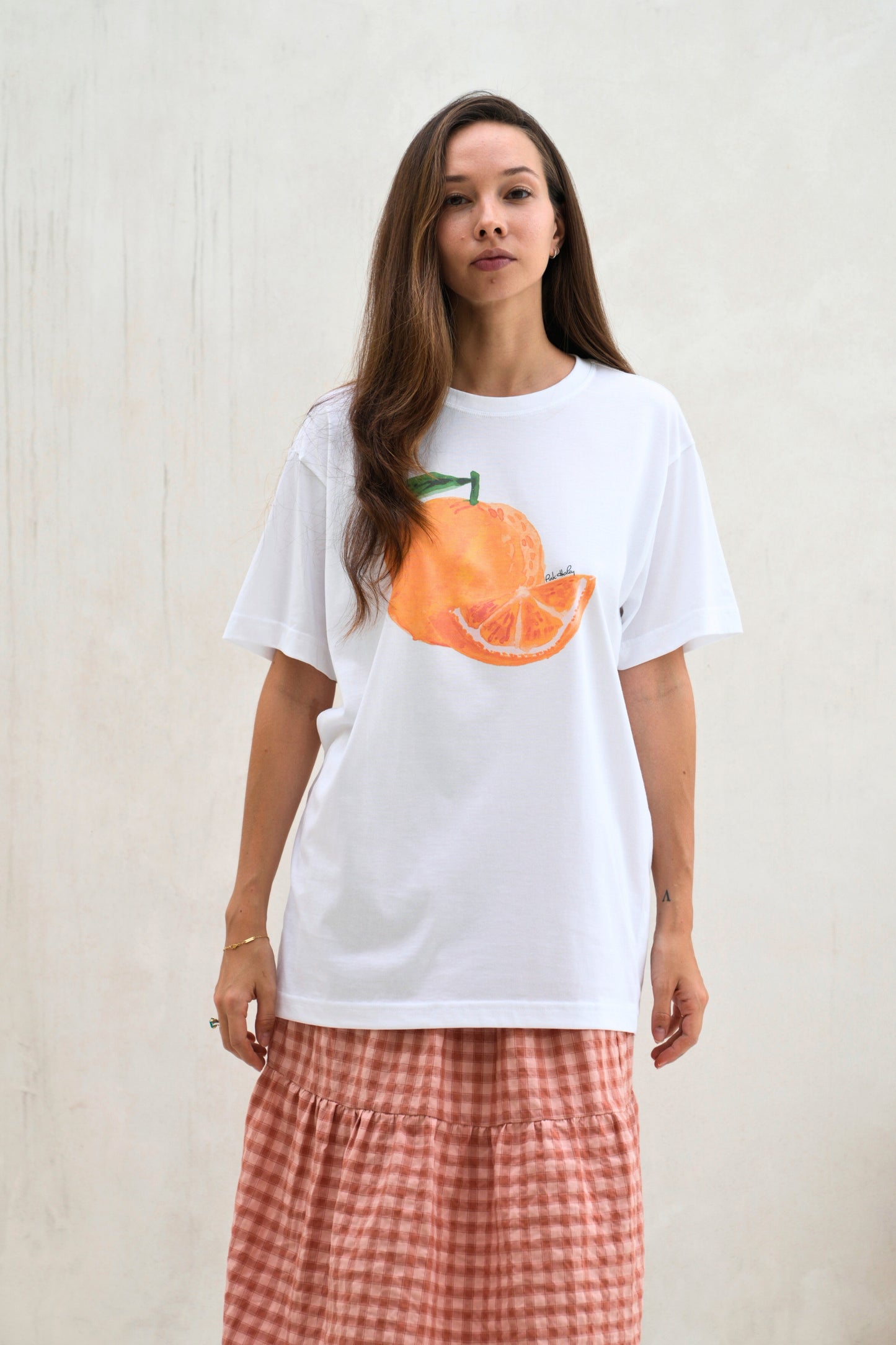 Orange Supima Cotton T-Shirt