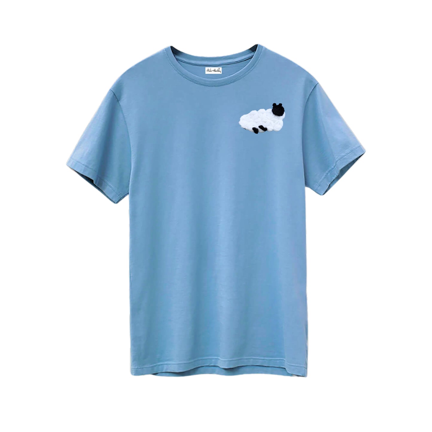 Sheep Embroidery Supima Cotton T-Shirt