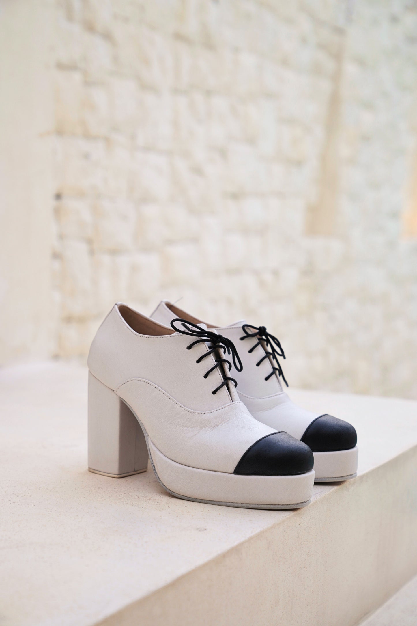 Yana Derby Style Lace-Up Platform Shoes