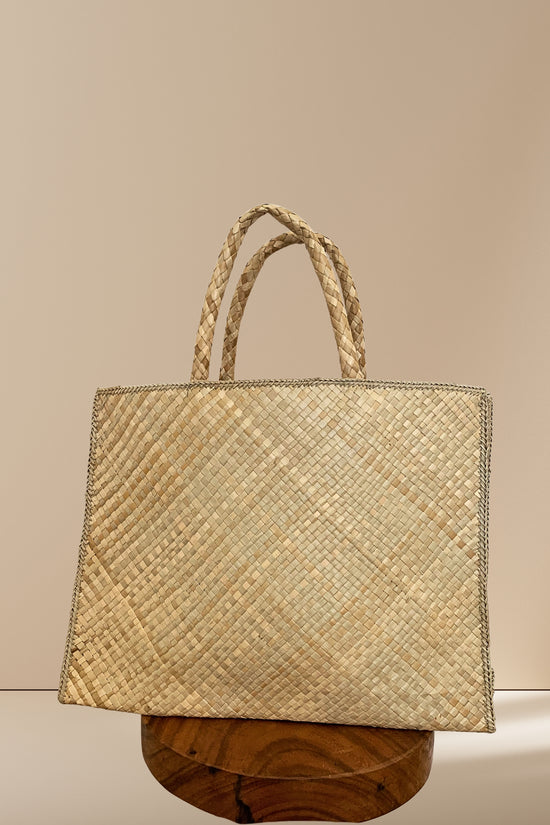 Jennifer Pom Pom Oversized Straw Tote