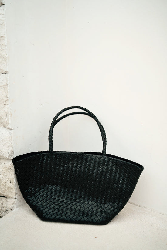 Gemma Handwoven Leather Tote